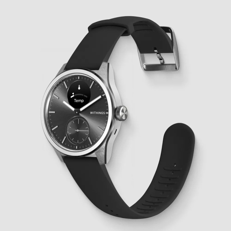 Withings ScanWatch 2 42mm schwarz EKG, Blutsauerstoffgehalt, Schlafüberwachung